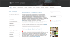 Desktop Screenshot of kleine-fotoschule.de