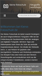 Mobile Screenshot of kleine-fotoschule.de
